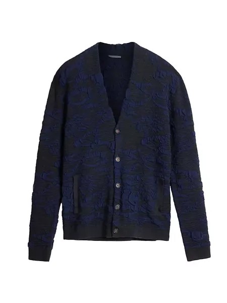 Жаккардовый кардиган Motley John Varvatos, цвет midnight