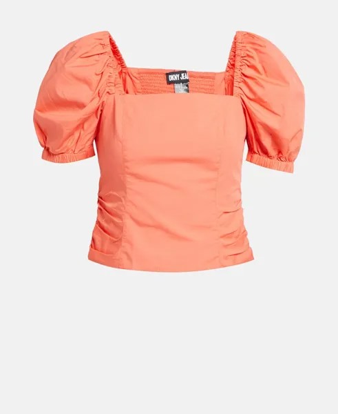 Рубашка блузка DKNY, лосось