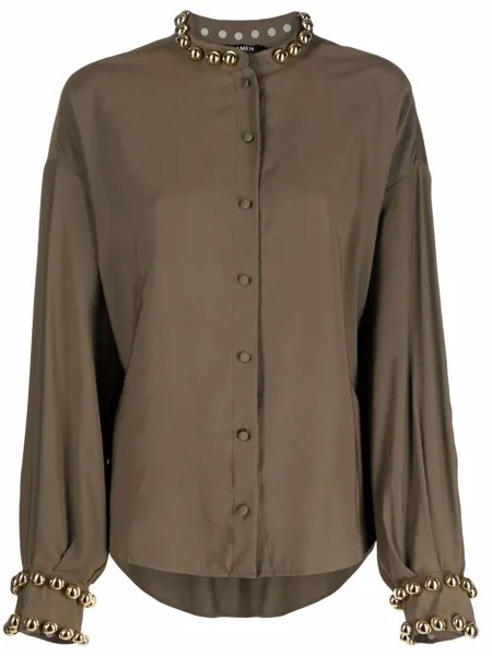 Amen buttoned-up studded shirt