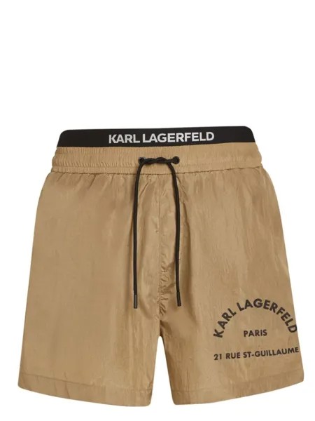 Karl Lagerfeld плавки-шорты Rue St-Guillaume, коричневый