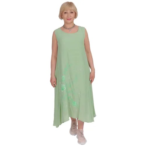 Платье Victdlear Collection, размер 50, зеленый