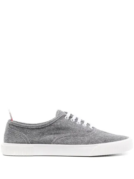Thom Browne кеды на шнуровке, серый