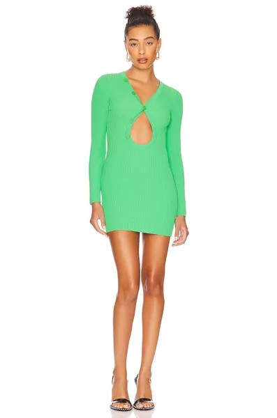 Платье superdown Cassidy Button Front, зеленый