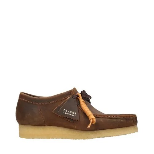 Полуботинки Clarks, размер 6.5, коричневый