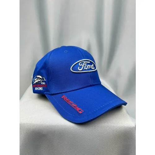 Бейсболка Ford Форд бейсболка кепка мужская женская, размер 55-58, голубой