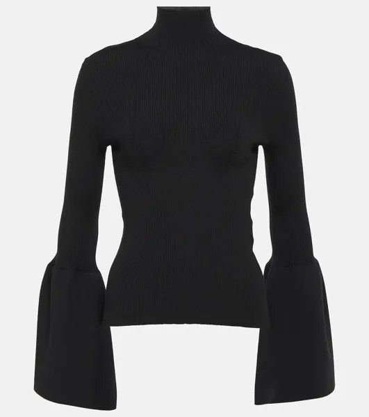 Водолазка из смесовой шерсти Chloé, черный