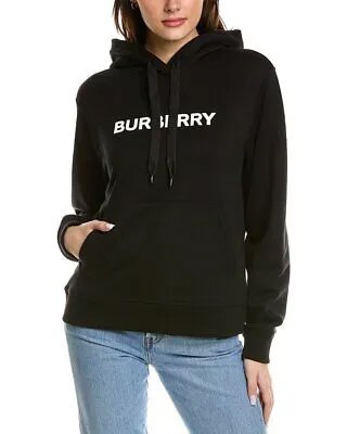 Женская толстовка с логотипом Burberry, черная, XS