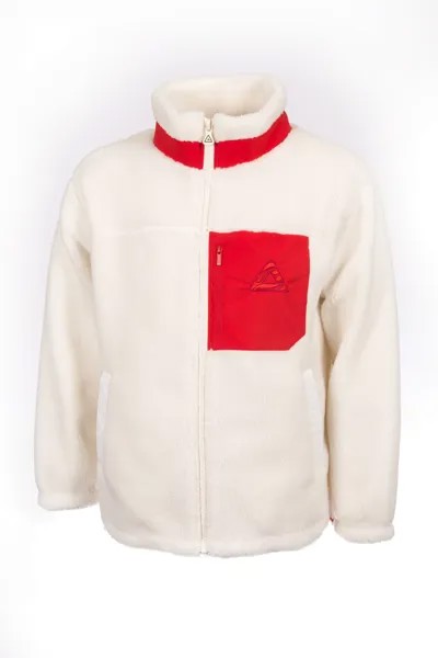 Толстовка мужская PEAK Camo Fleece Sweater With Front Zipper белая 2XL