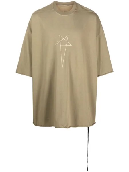 Rick Owens DRKSHDW футболка Pentagram, зеленый