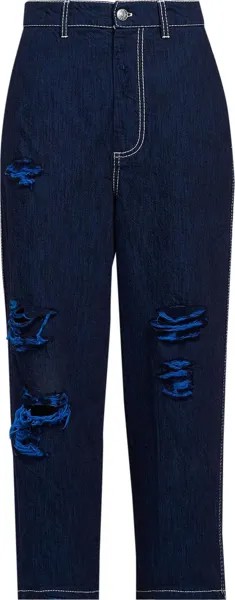 Джинсы Marni Cropped Jeans 'Iris Blue', синий