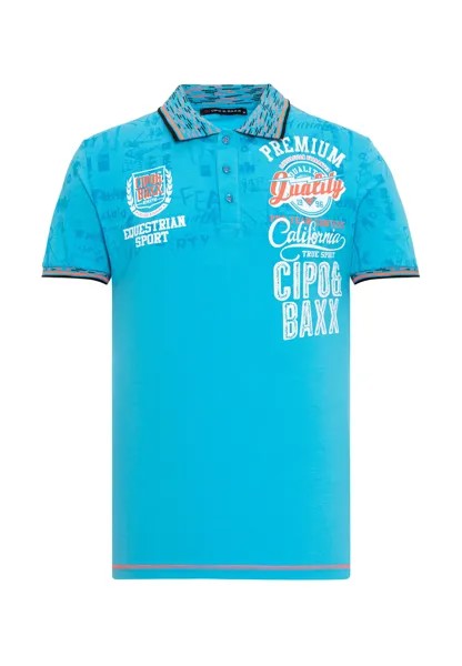 Поло Cipo & Baxx T Shirt, цвет TURQUOISE