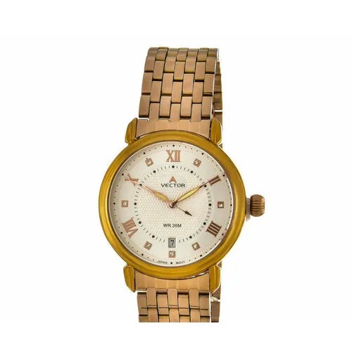 Наручные часы VECTOR Часы VECTOR VC9-011483 сталь, золотой