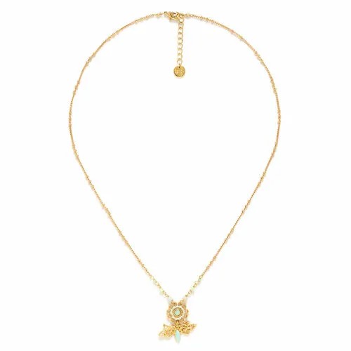 Колье Franck Herval, амазонит, кристаллы Swarovski