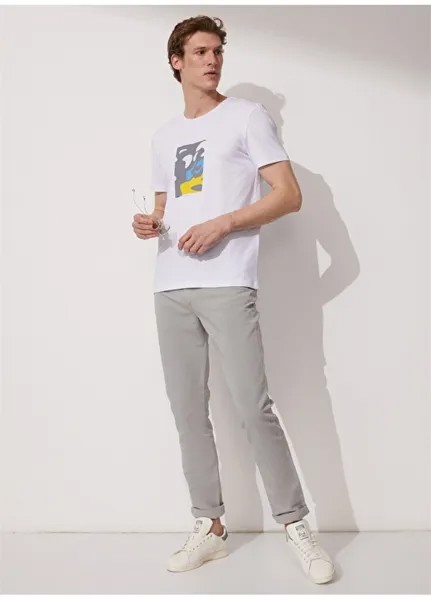 Базовые мужские брюки песочного цвета с нормальной талией и нормальными штанинами People By Fabrika