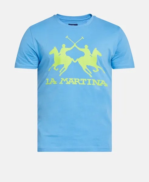 Футболка La Martina, лазурный синий