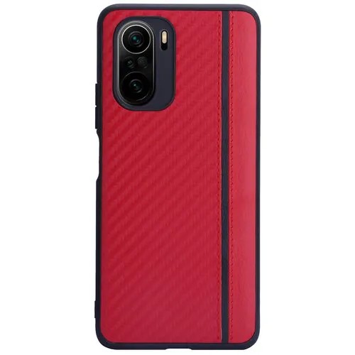 Чехол G-Case для Poco F3 / Mi 11i / Redmi K40 / Redmi K40 Pro Carbon Red GG-1454