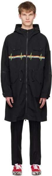 Черное радужное пальто Undercover