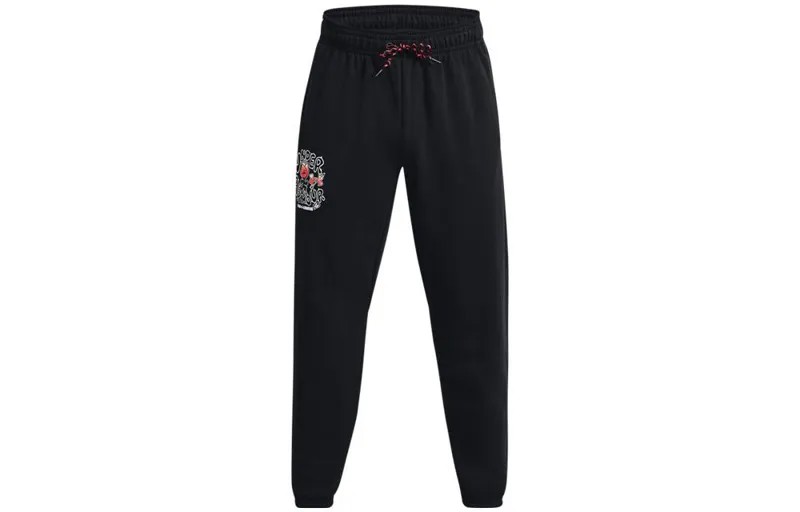 Мужские трикотажные спортивные штаны Under Armour, цвет Black