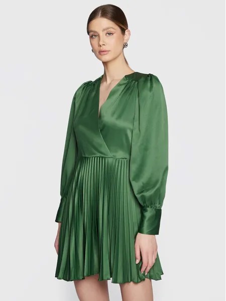 Коктейльное платье стандартного кроя Closet London, зеленый