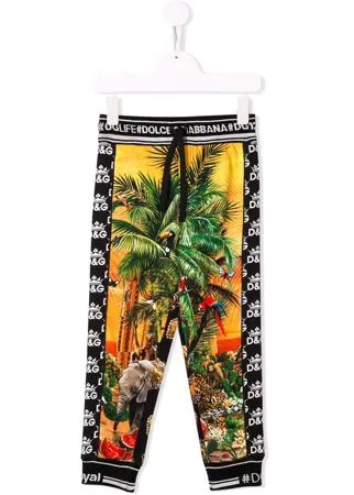 Dolce & Gabbana Kids легинсы с логотипом