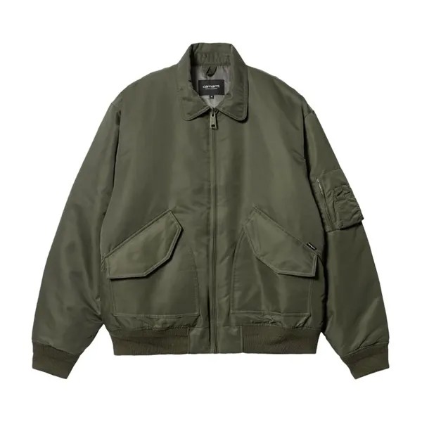 Куртка Carhartt WIP Olten Bomber 'Green', зеленый