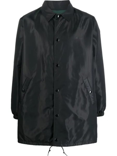 A.P.C. куртка-рубашка с логотипом, черный
