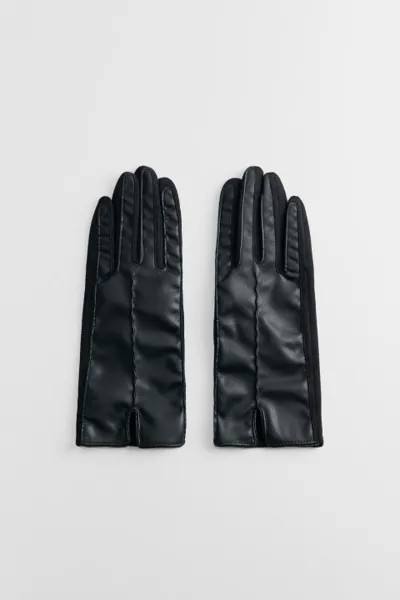 Перчатки из искусственной кожи с подкладкой