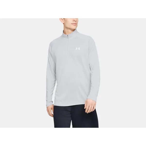 Лонгслив Under Armour Tech 2.0 Half Zip, серый