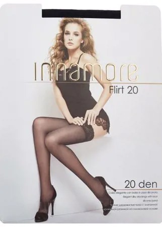 Чулки Innamore Flirt 20 den, размер 3-M, nero (черный)
