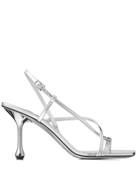 Jimmy Choo босоножки Etana 80, серебристый