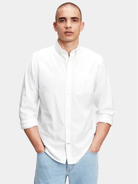 Рубашка стандартного кроя Gap, белый
