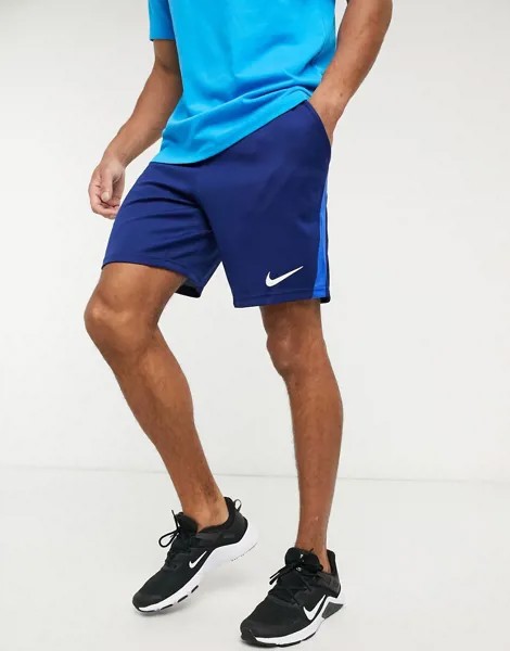 Темно-синие шорты Nike Training-Темно-синий