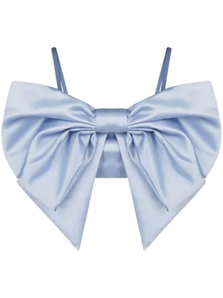 Nina Ricci топ с бантом, синий