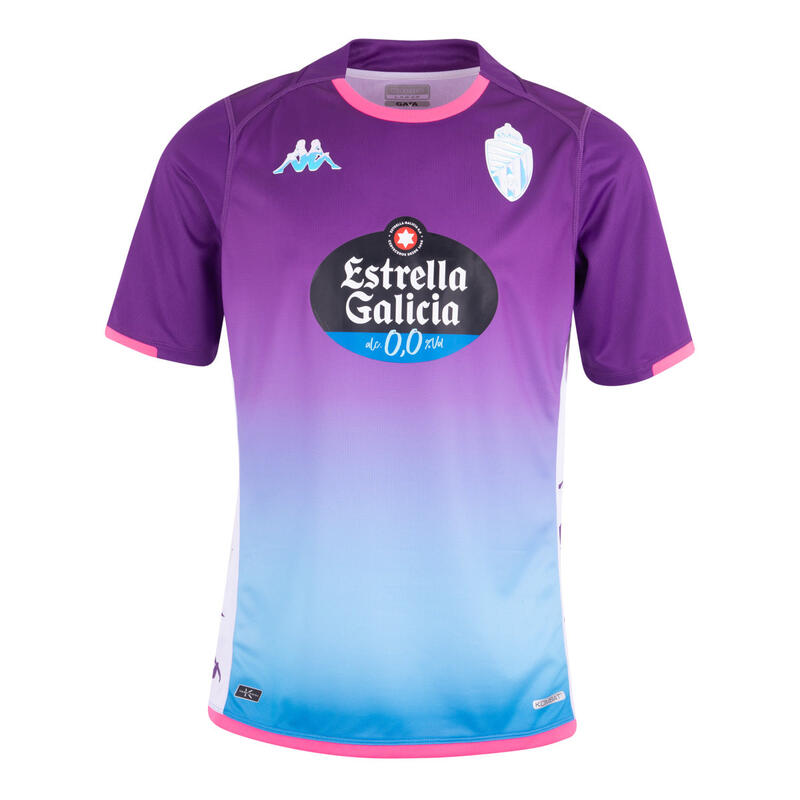 Официальная мужская футболка выездной формы Реал Вальядолид, третья выездная форма KAPPA, цвет purpura