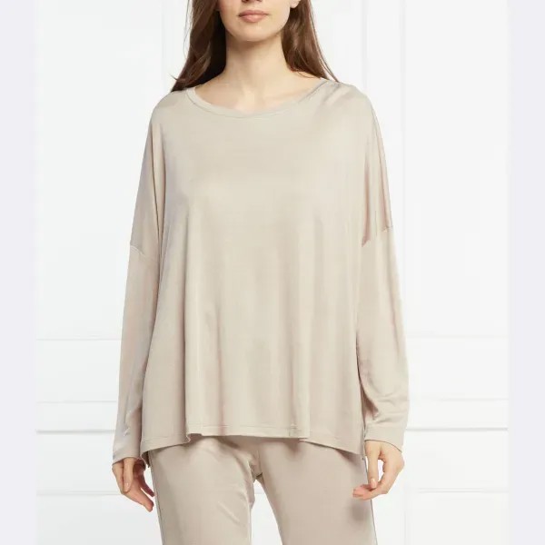 Блузка свободного кроя Thu Max Mara, бежевый