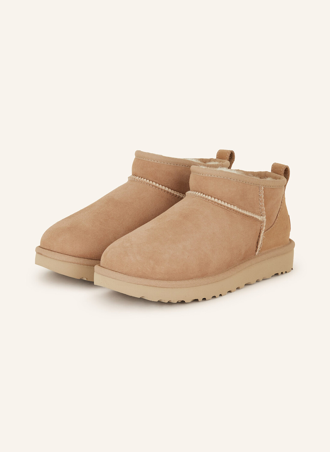 Ботинки классические ультра мини Ugg, бежевый