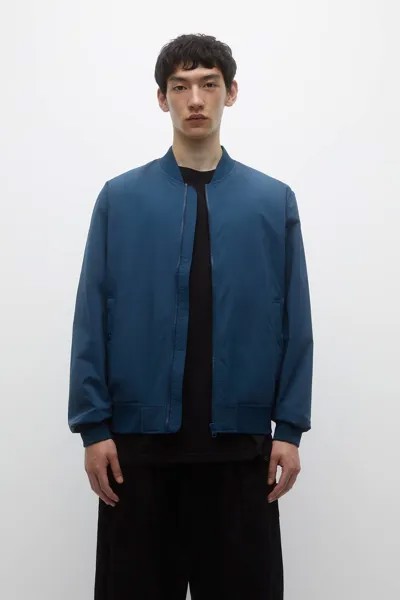 Легкая куртка-бомбер Pull&Bear, синий