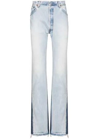 GALLERY DEPT. широкие джинсы с контрастной вставкой