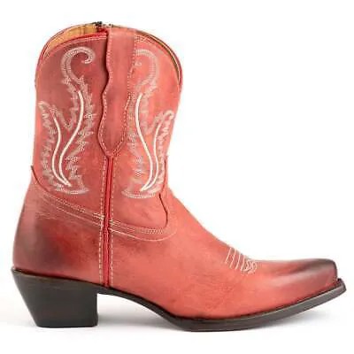 Красные женские повседневные ботинки Ferrini Molly Red Snip Toe Cowboy 6231122