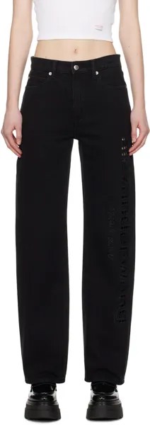 Черные джинсы EZ Alexander Wang, цвет Washed black