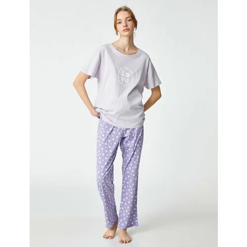 Пижама  KOTON, размер L, фиолетовый