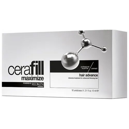 Redken Cerafill Maximize Ампулы двойного действия для волос и кожи головы, 6 мл, 10 шт.