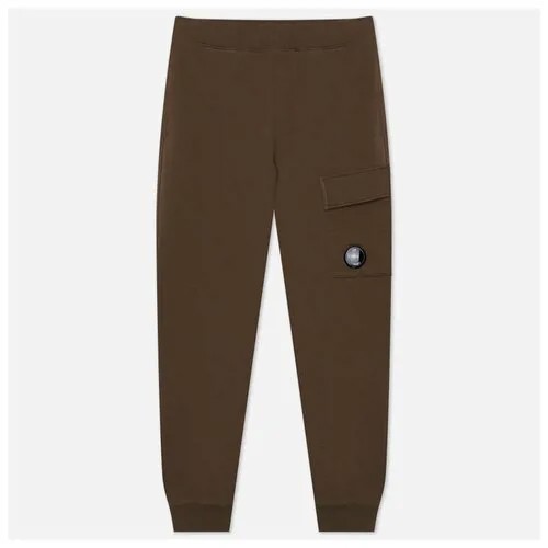 Мужские брюки C.P. Company Diagonal Raised Fleece Cargo оливковый, Размер M