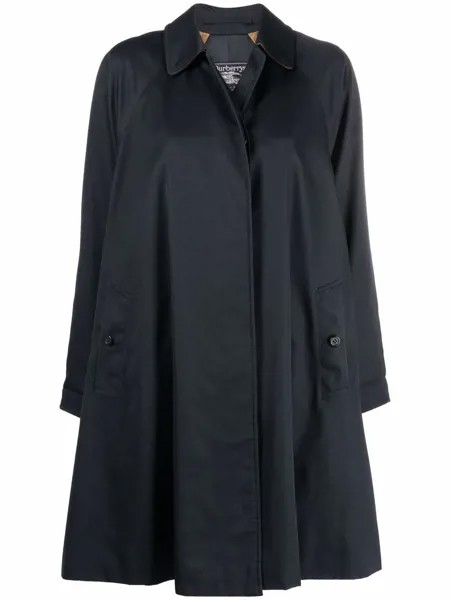 Burberry Pre-Owned однобортный тренч 1980-х годов
