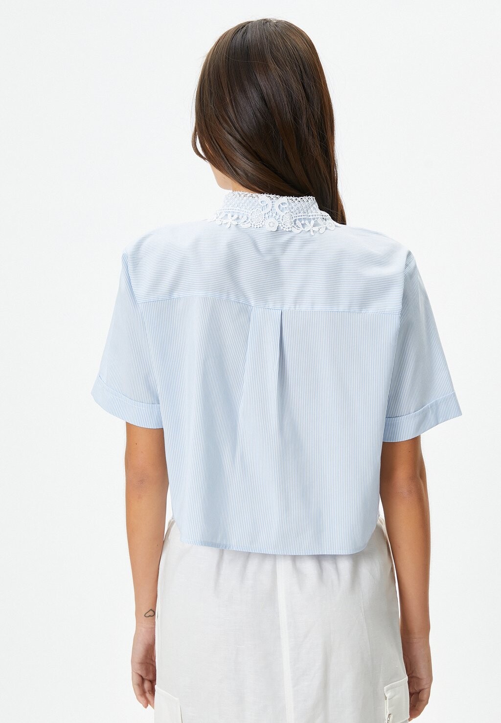 Рубашка-блузка SHORT SLEEVE Koton, белый