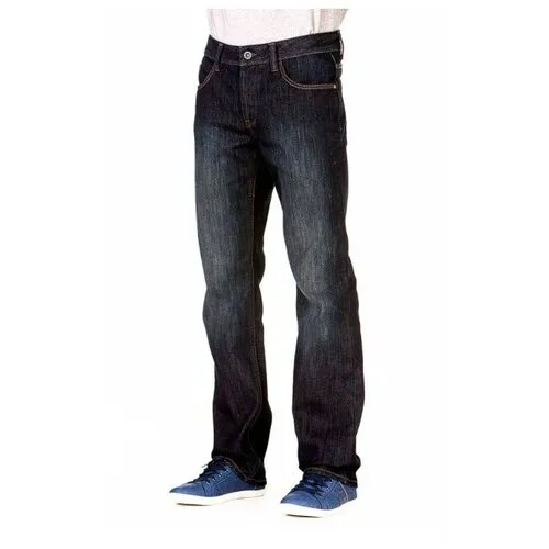 Утепленные зимние джинсы WESTLAND W5831 DARK_BLUE темно-синие размер 31/32