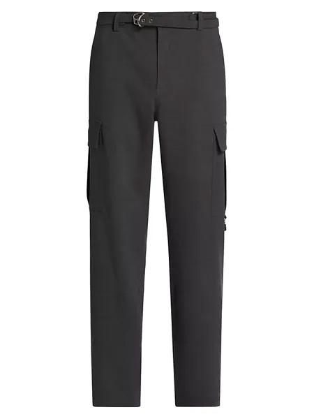 Шерстяные брюки-карго с замком Jw Anderson, серый