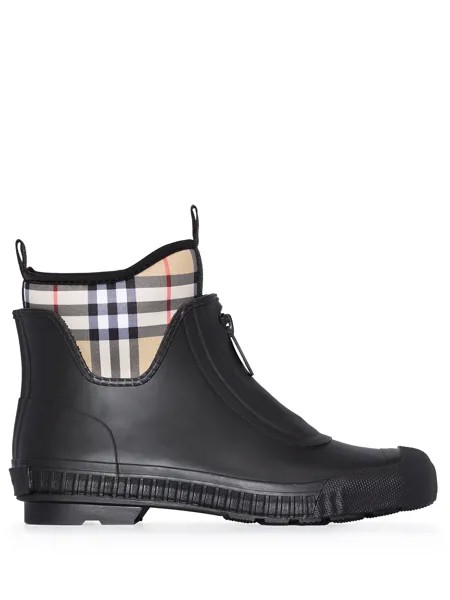 Burberry ботинки Flinton со вставками в клетку Vintage Check