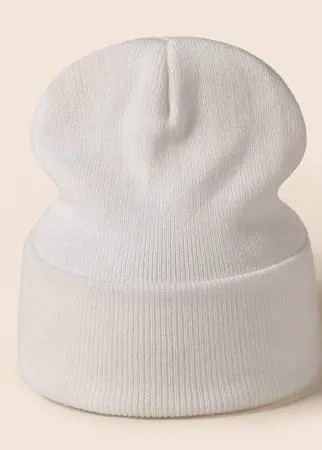 Однотонная шапка-бини