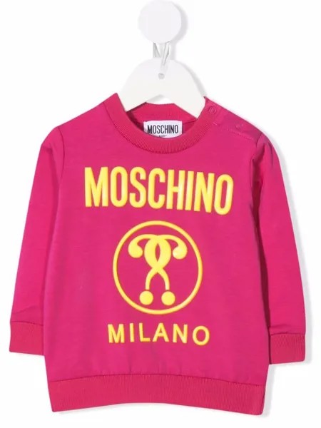 Moschino Kids толстовка с логотипом